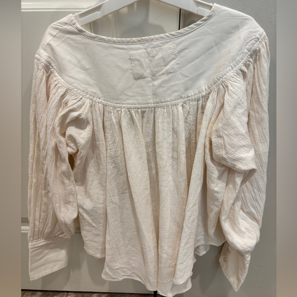 NWT Free People Crinkle Blouse - Picture 3 of 4